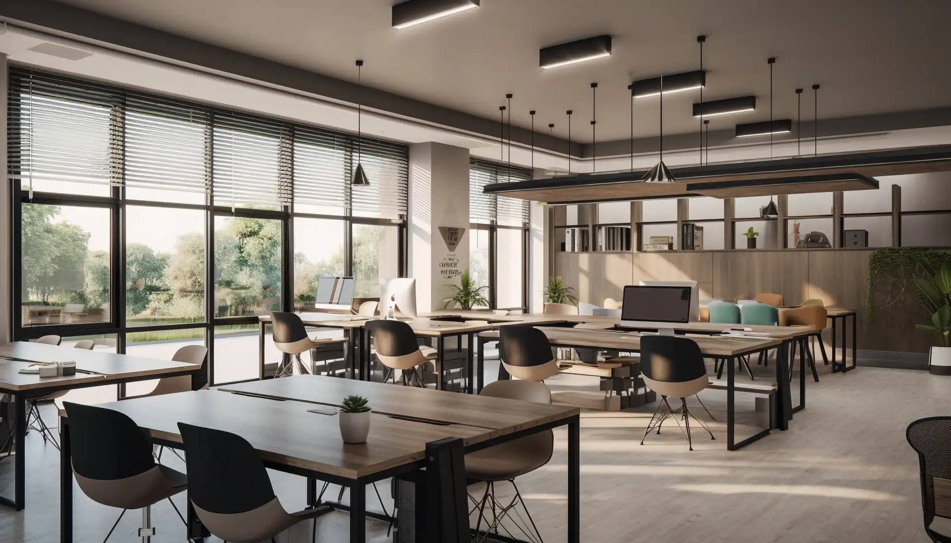 Oficina de operaciones de transporte internacional con mapas de rutas