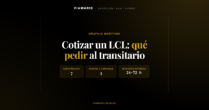 Cómo cotizar un envío LCL: lo que debes pedir al transitario (2026)