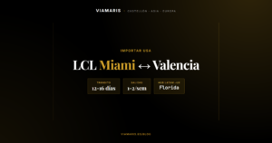 LCL Miami Valencia grupaje marítimo Florida Viamaris