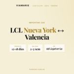 LCL Nueva York-Valencia: importar de la costa Este por LCL marítimo (2026)
