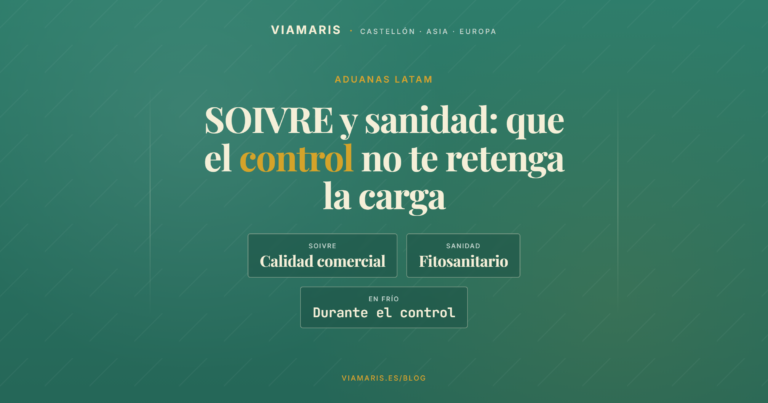 SOIVRE y sanidad al importar perecederos de Latam