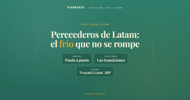 Cold chain Latam-Madrid: perecederos por avión sin romper frío