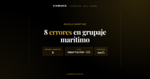 errores grupaje marítimo LCL Viamaris