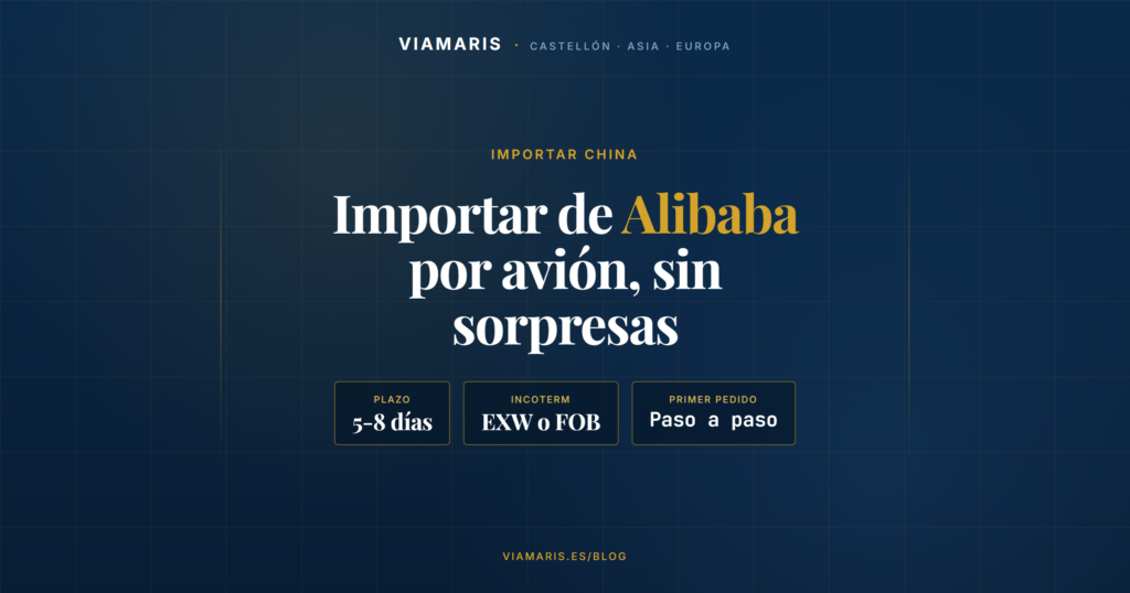 Importar de Alibaba por avión: guía paso a paso