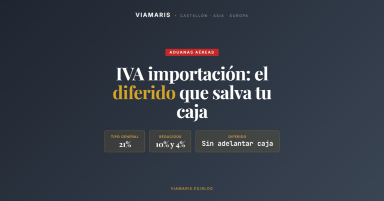 IVA de importación aérea en España: cómo funciona