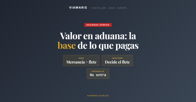 Valor en aduana en importación aérea: cómo se calcula