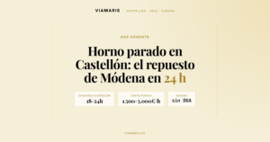 repuesto urgente cerámica Castellón importación aérea Viamaris