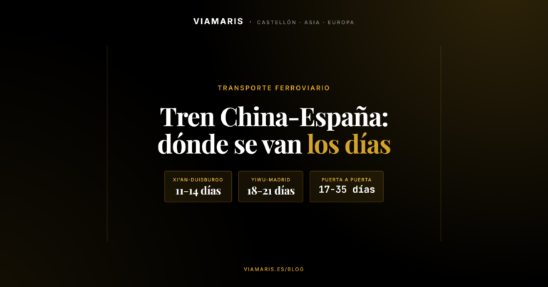 Tiempos de tránsito del tren China-España 2026