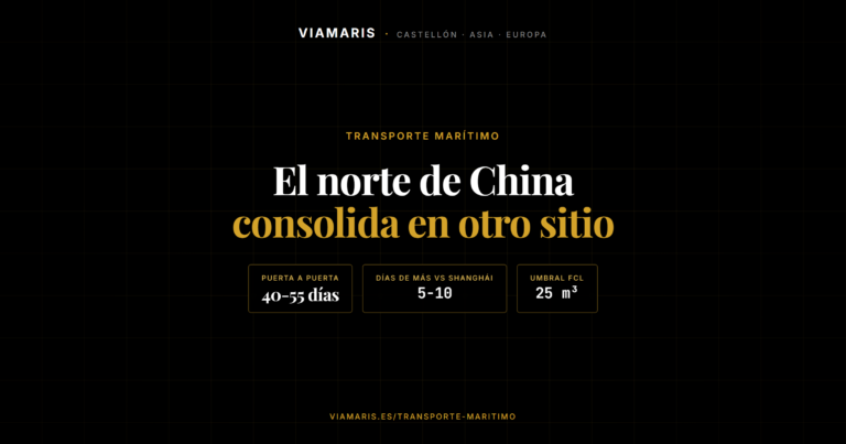 LCL Tianjin-Valencia: grupaje desde el norte de China